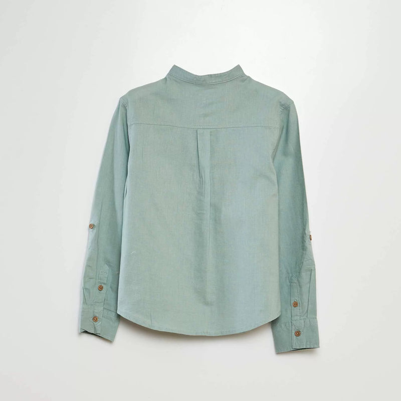 Chemise en lin mélangé