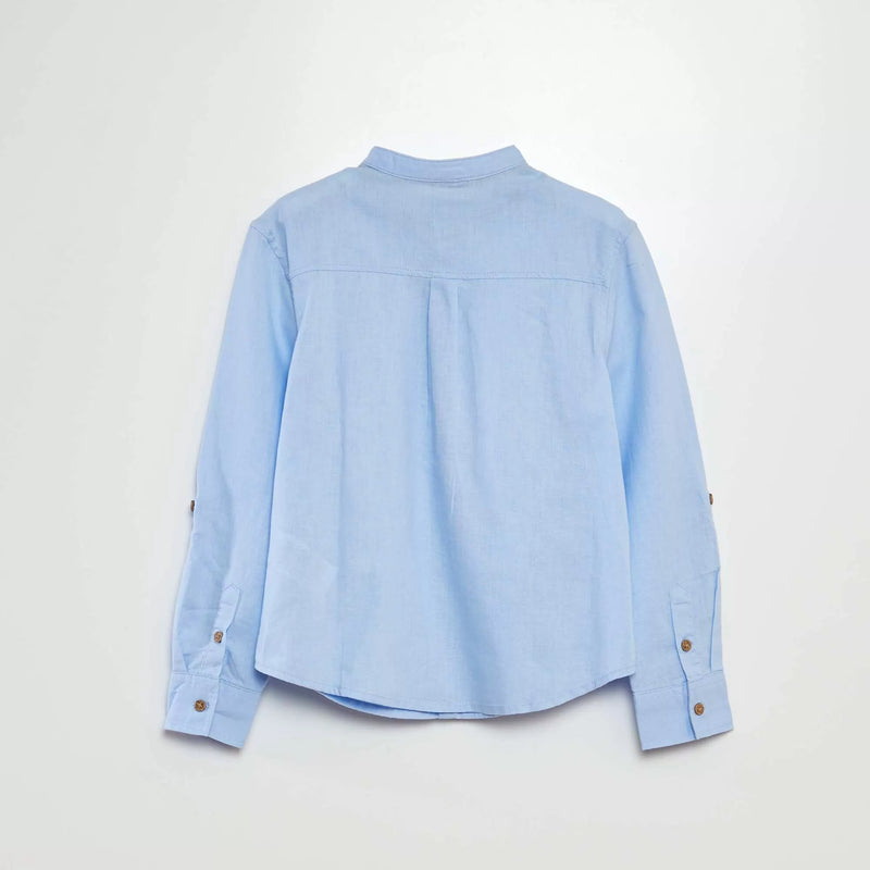 Chemise en lin mélangé