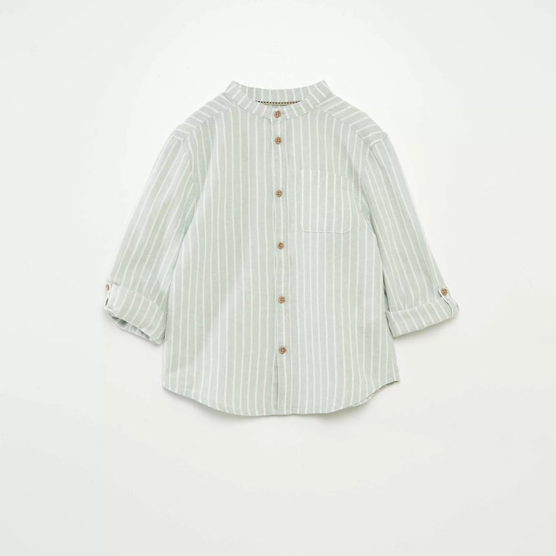 Chemise en lin mélangé