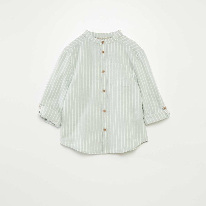 Chemise en lin mélangé