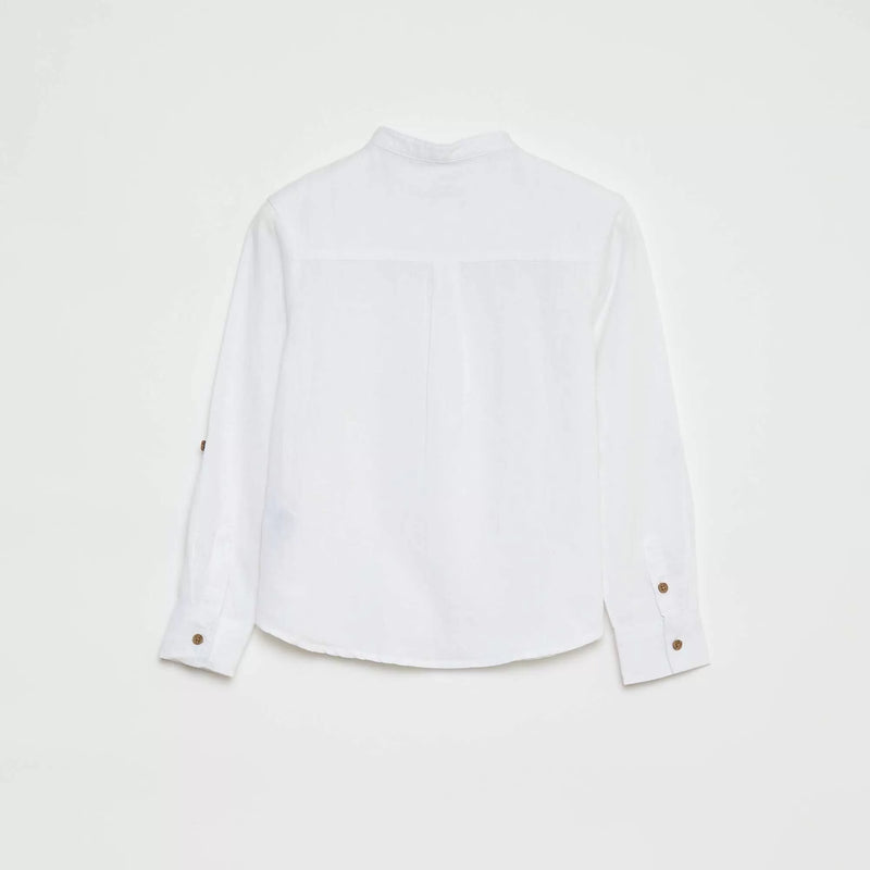 Chemise en lin mélangé