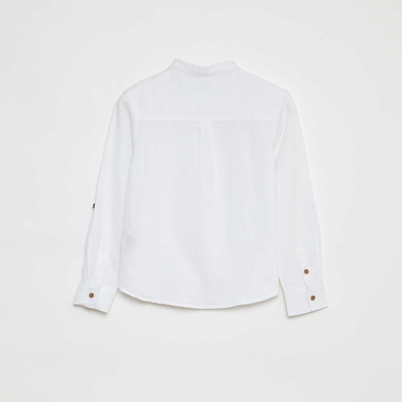 Chemise en lin mélangé