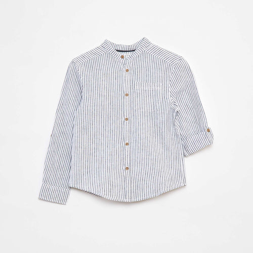 Chemise en lin mélangé