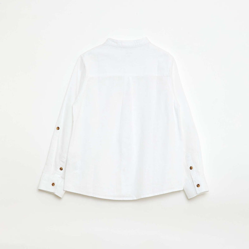 Chemise en lin mélangé