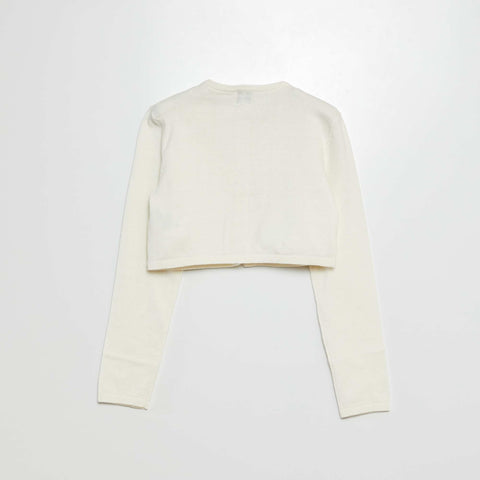 Gilet court bolero côtelé