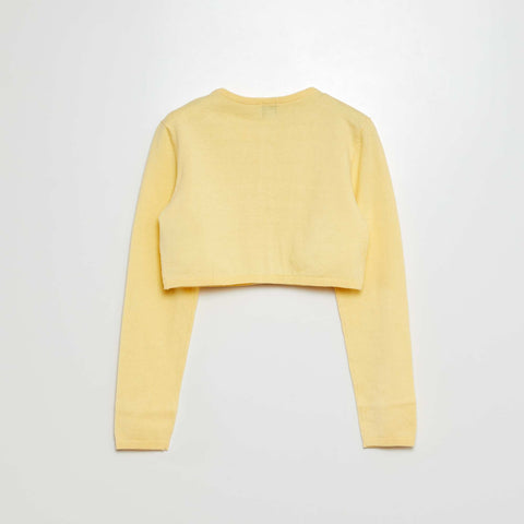 Gilet court bolero côtelé