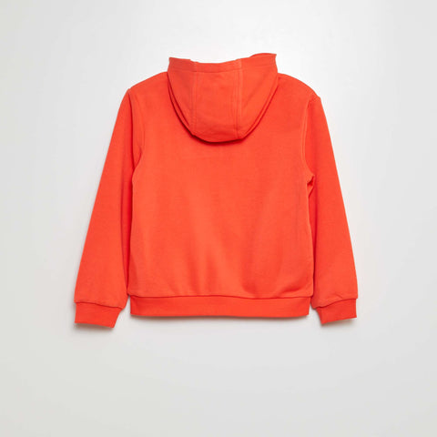 Sweat à capuche zippé en french terry