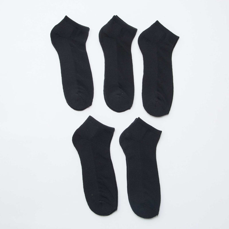 Lot de 5 paires de chaussettes invisibles