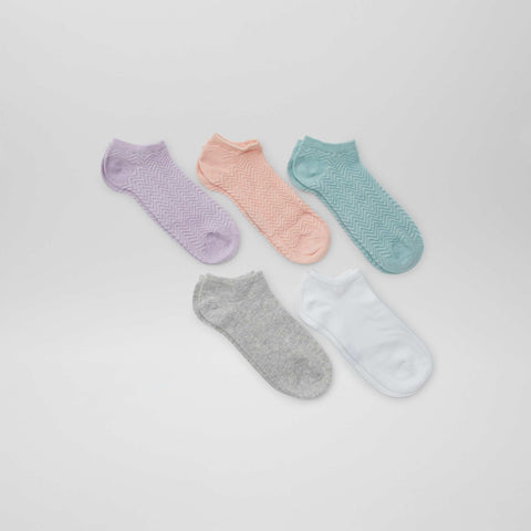 Lot de 5 chaussettes invisibles