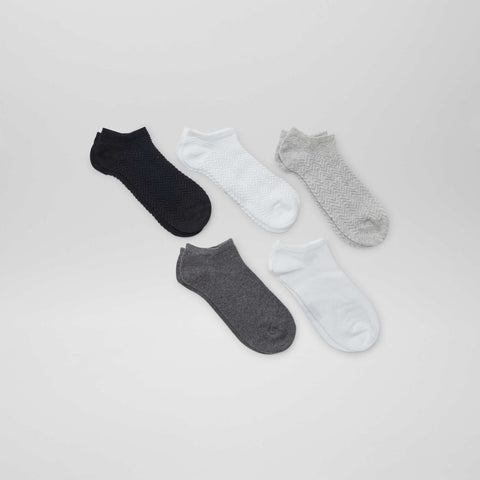 Lot de 5 chaussettes invisibles