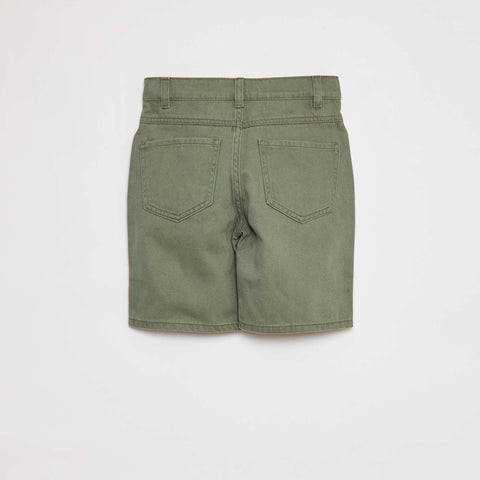 Bermuda en twill coupe loose