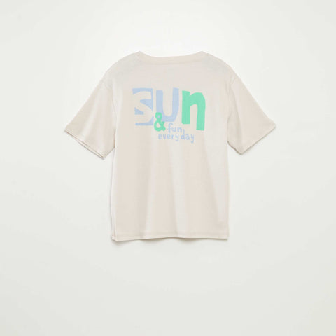 T-shirt imprimé recto/verso manches courtes