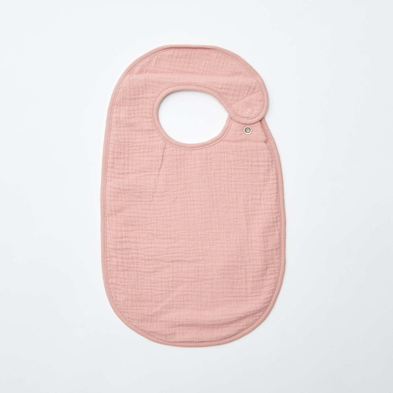 Lot de 3 bavoirs en gaze de coton doublure en éponge