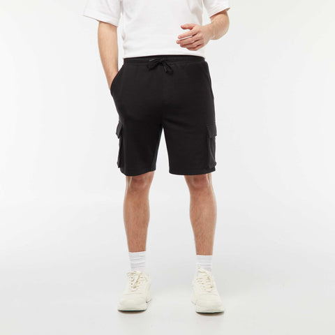 Short en molleton léger multipoches
