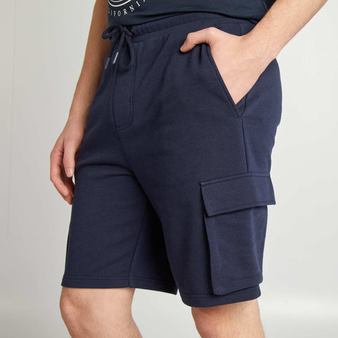 Short en molleton léger multipoches