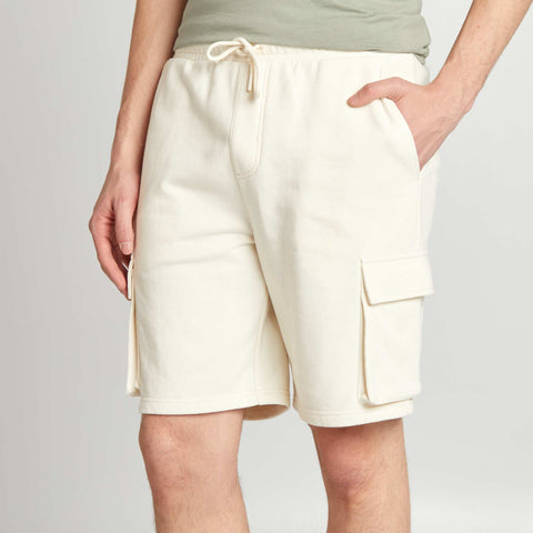 Short en molleton léger multipoches