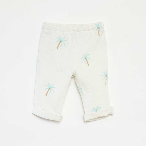Pantalon large avec imprimé