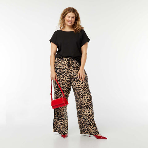 T-shirt fluide en maille gaufrée