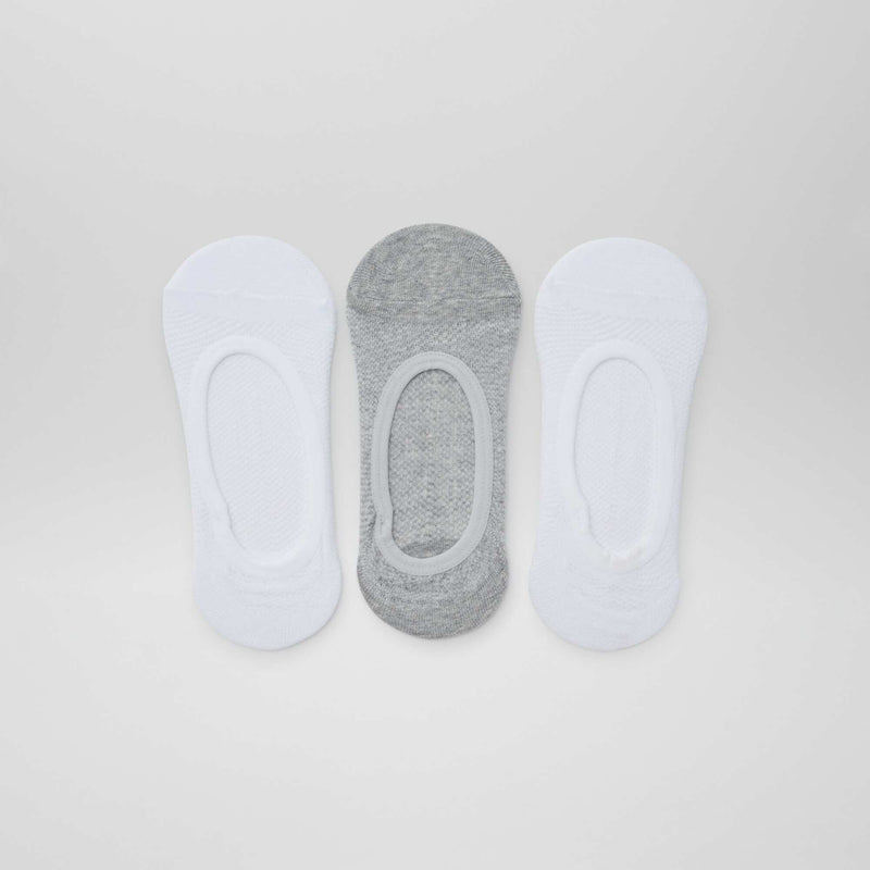 Lot de 3 paires de chaussettes invisibles