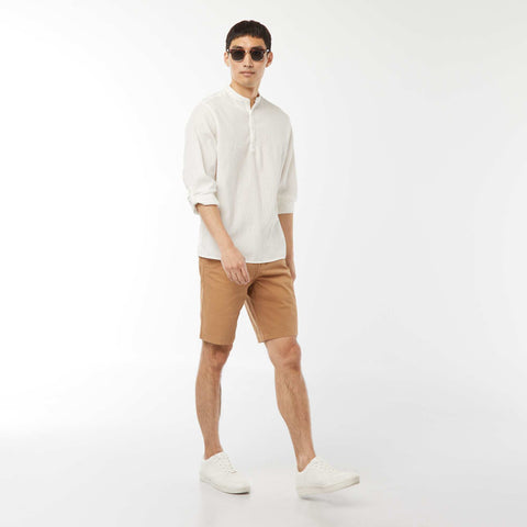 Chemise en maille gaufrée