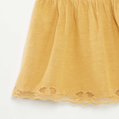 Robe sans manches avec broderie