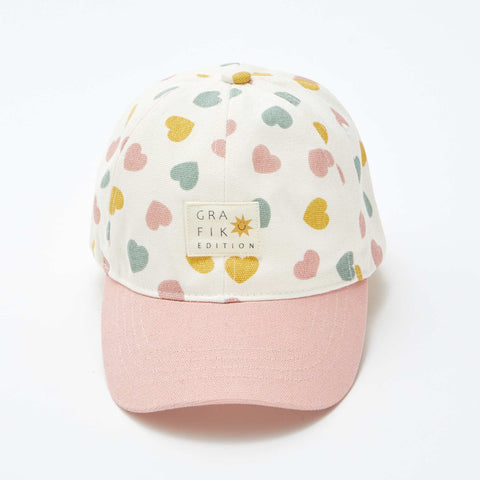 Casquette en toile à motif