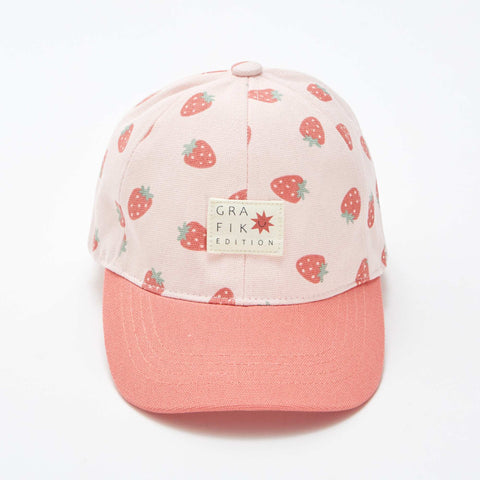 Casquette en toile à motif