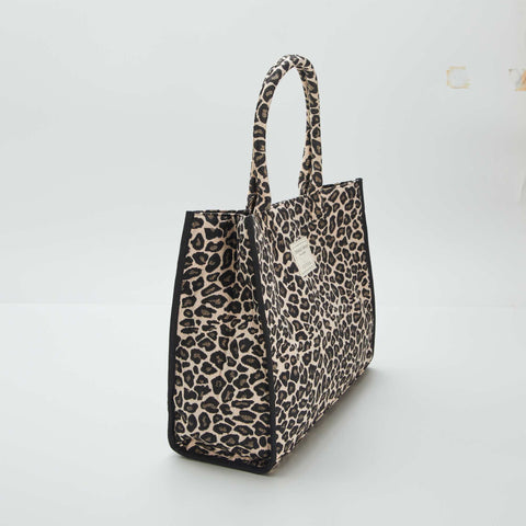 Sac cabas imprimé 'léopard'