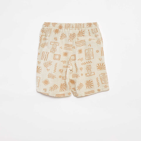 Bermuda avec poches et imprimé