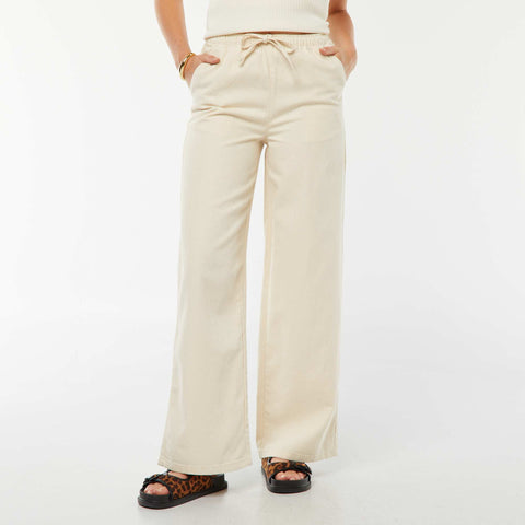 Pantalon denim élastiqué