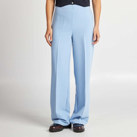 Pantalon à pinces coupe droite