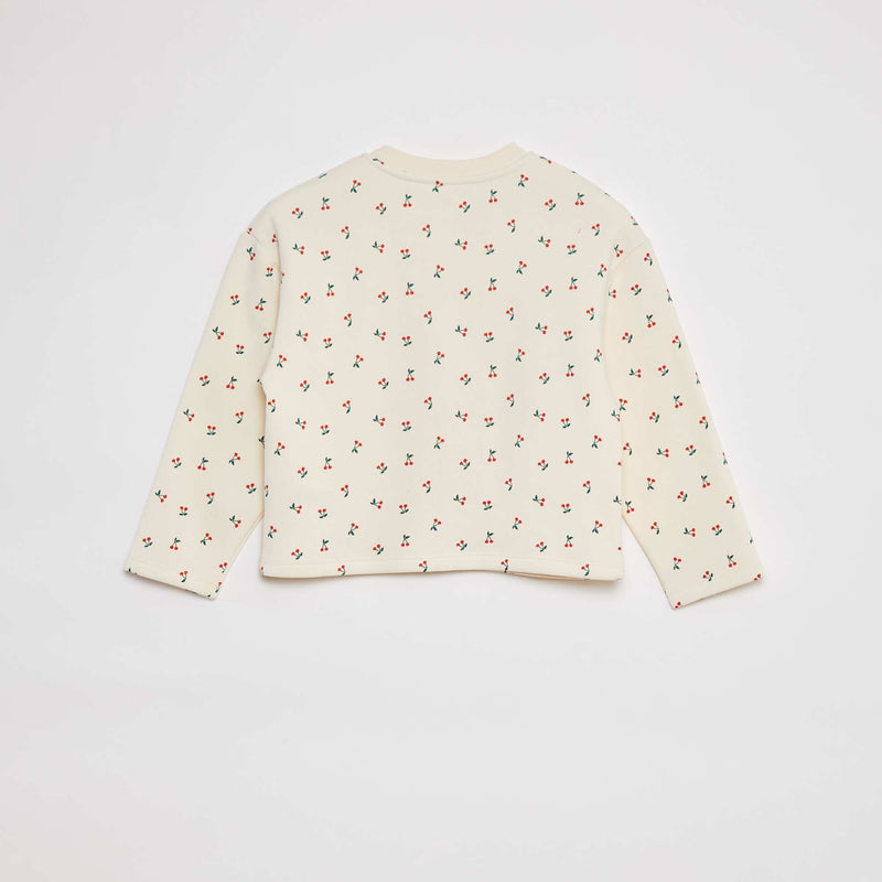 Gilet à manches longues avec ouverture pressions