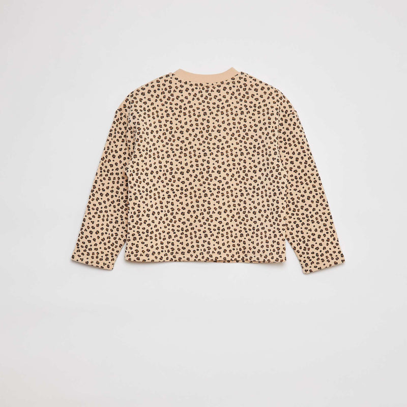 Gilet à manches longues avec ouverture pressions