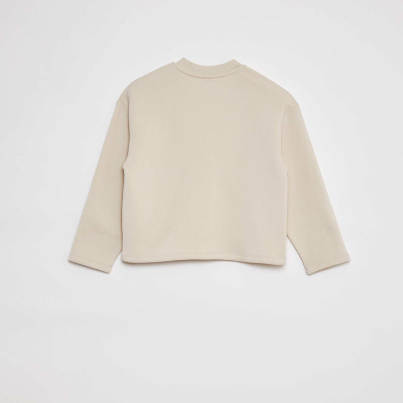 Gilet à manches longues avec ouverture pressions