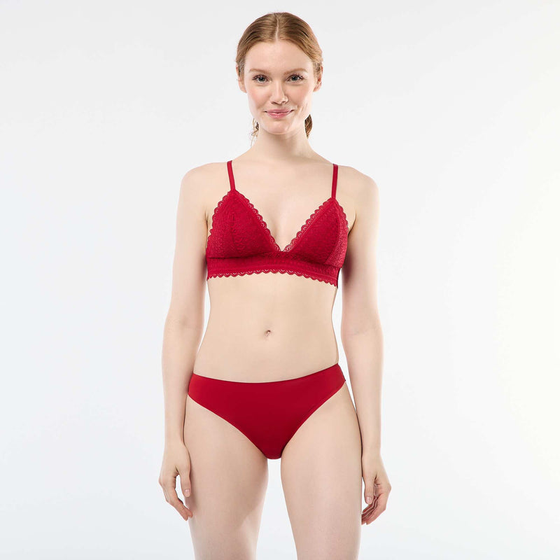 Soutien-gorge triangle en dentelle
