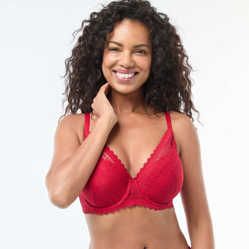 Soutien-gorge corbeille emboîtant en dentelle