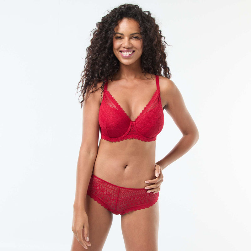 Soutien-gorge corbeille emboîtant en dentelle