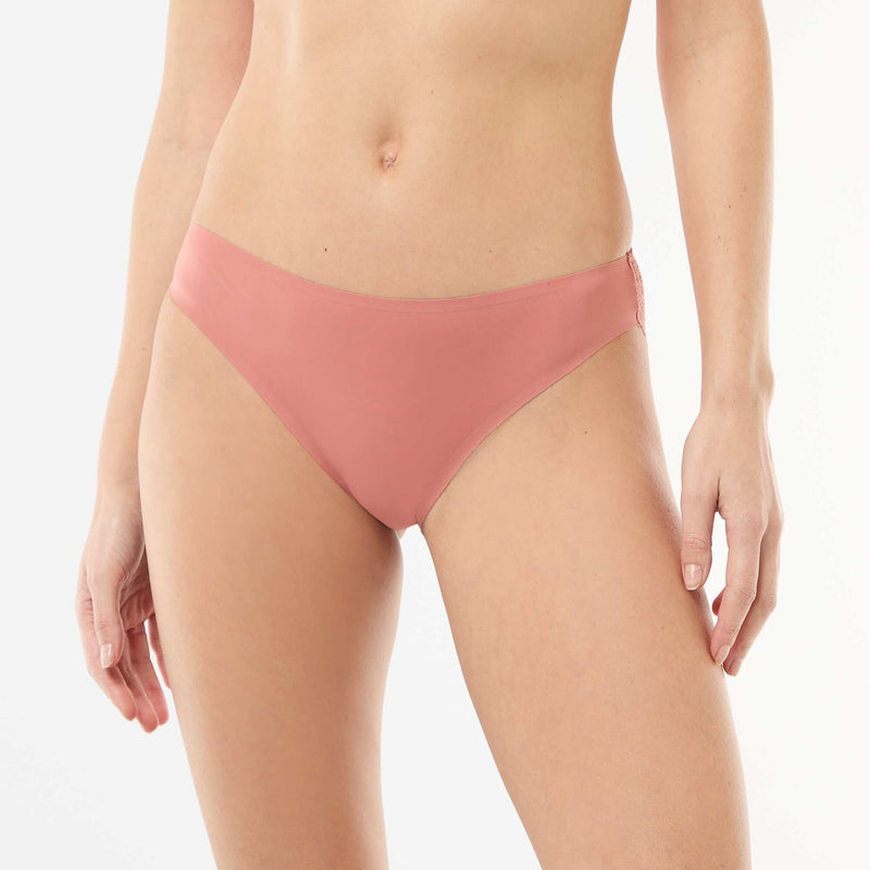 Culotte en microfibre et en dentelle