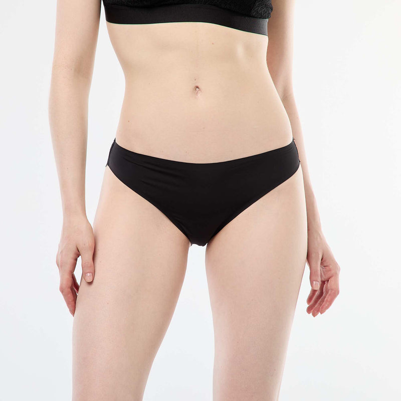 Culotte en microfibre et en dentelle