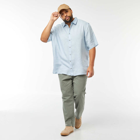 Chemise manches courtes en lin