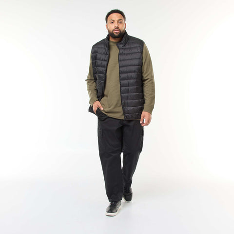 Doudoune légère sans manches à col montant