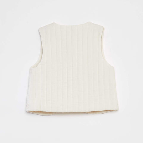 Gilet sans manches brodé