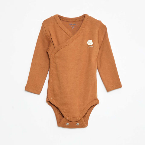 Lot de 3 bodies à manches longues avec ouverture pressionnée