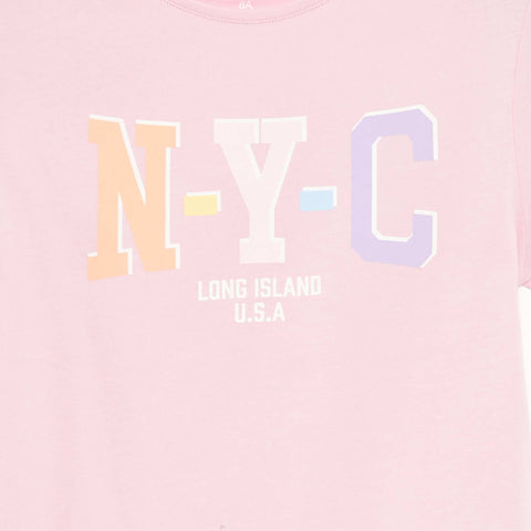 T-shirt imprimé manches courtes et col rond