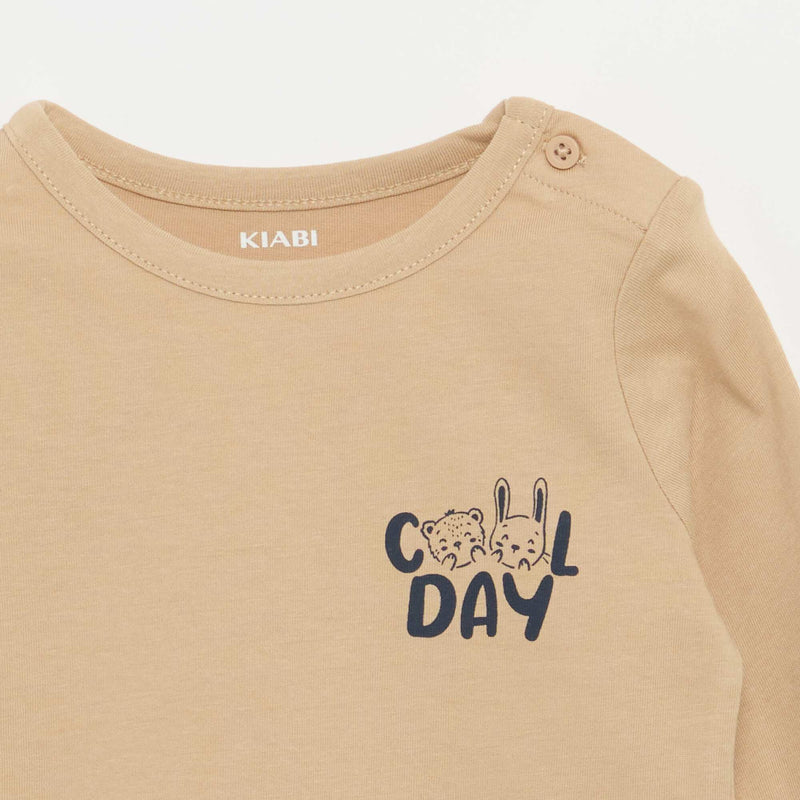 T-shirt imprimé à manches longues