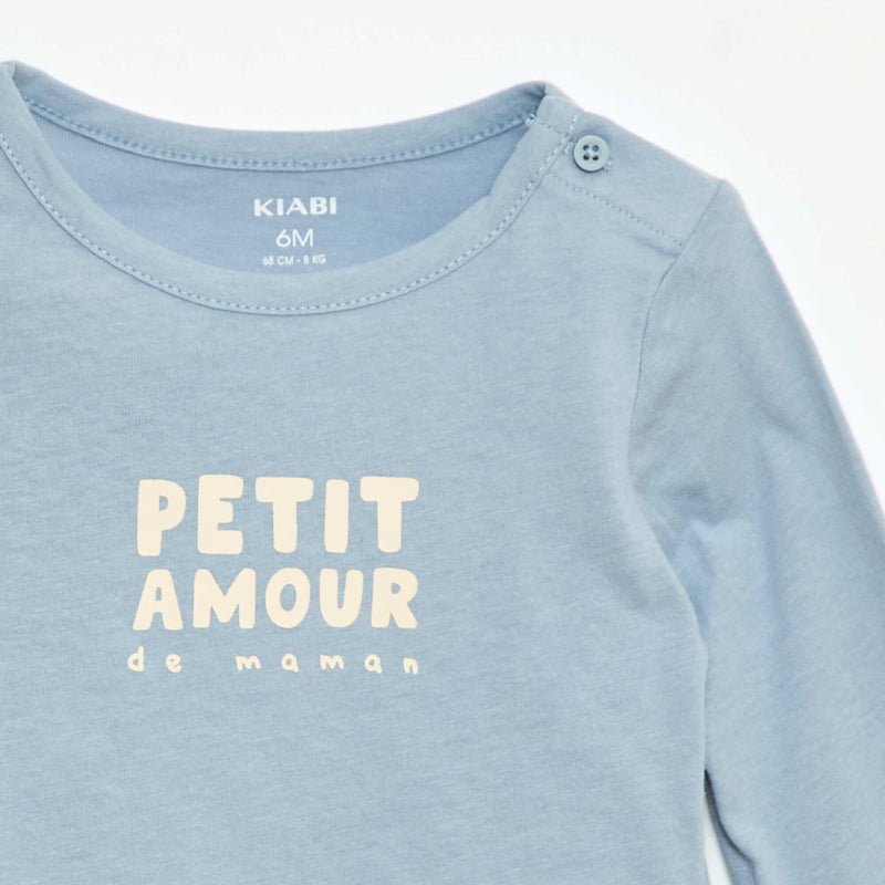 T-shirt imprimé à manches longues