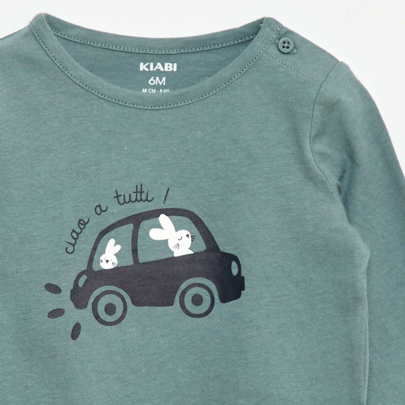 T-shirt à manches longues avec animation