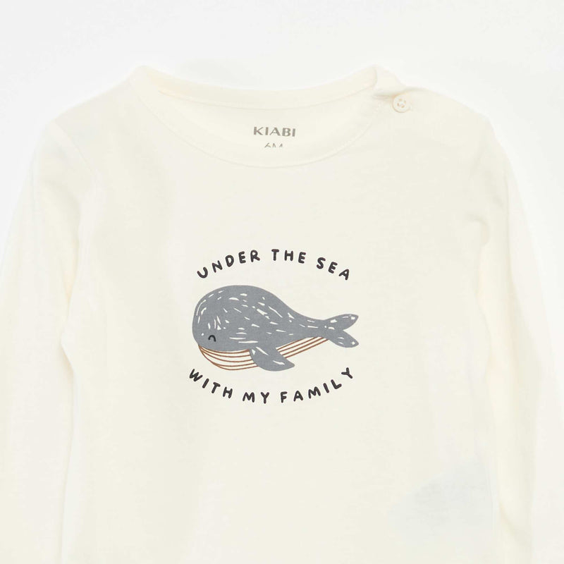 T-shirt à manches longues avec animation