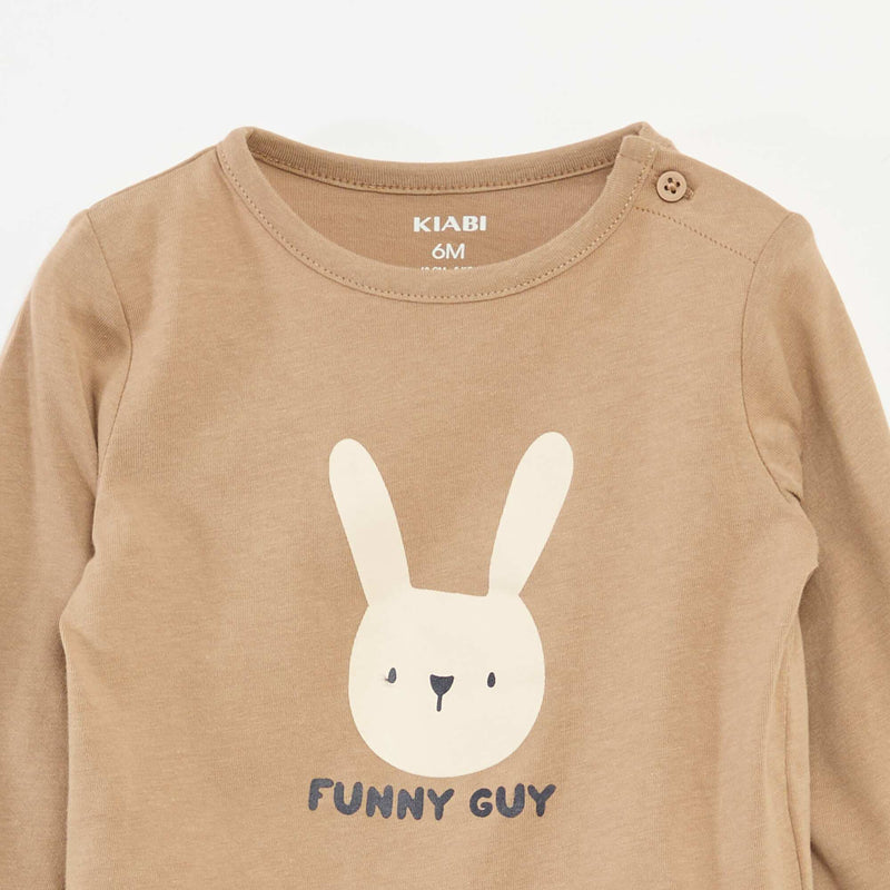 T-shirt à manches longues avec animation