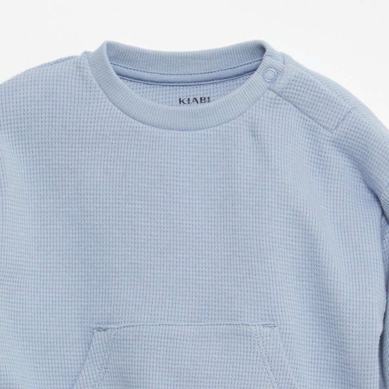 Ensemble sweat + pantalon en matière nid d'abeilles - 2 pièces